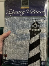 Tapestry Valence Coastal Lighthouses Beach Nautical 