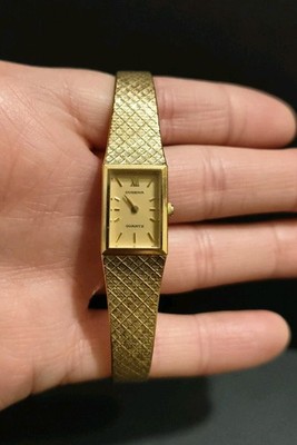 Dugena Ladies Watch Gold Plated Case WORKING CONDITION