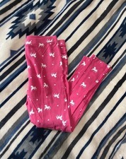 Girls pink unicorn leggings size 7-8