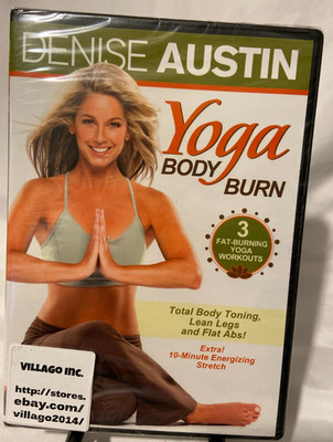 Denise Austin - Yoga Body Burn (New DVD) 3 Fat-Burning Workouts