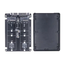 Dual M.2 to SATA3.0 Adapter M.2  Protocol SSD Adapter 2 Port NGFF M.2 B Key1573