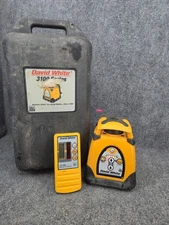 David White Auto Laser 3110-GR Self Leveling Rotary Laser W/ Hard Case 