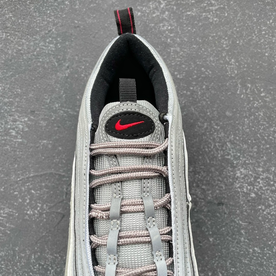 Men's NIKE AIR MAX 97 Full White Cushioned Daily Walking Trainers📽️ image 5