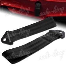 Universal Black Heavy Duty Frontrear Car High Strength Towing Hook Strap Bumper