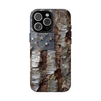 Phone Ink - iPhone | Galaxy | Pixel Case - Rustic Tree American Flag