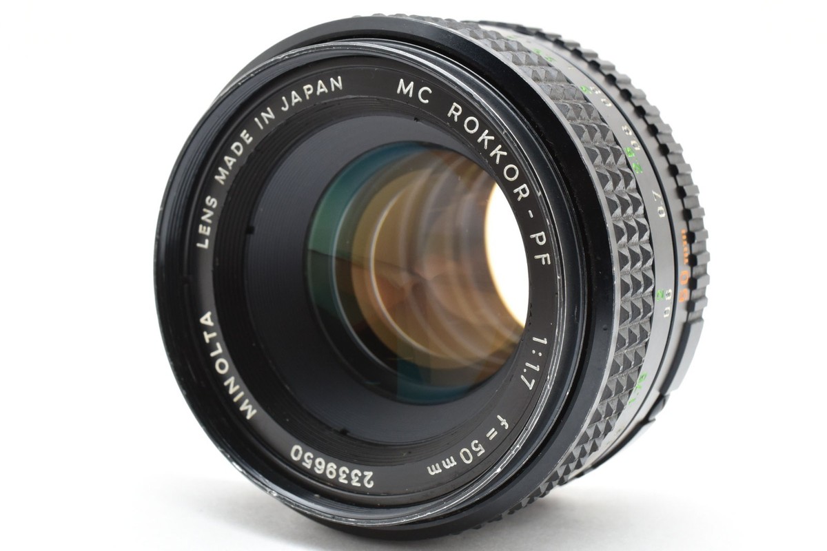 Excellent+] MINOLTA MC ROKKOR-PF 50mm F/1.7 MF Lens for SR/MC