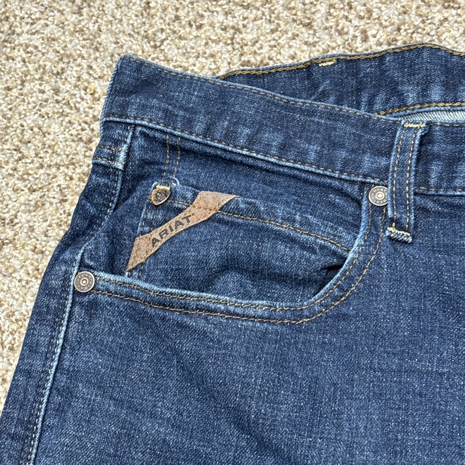 Ariat Legacy M1 Vintage Straight Leg Jeans Mens 40/32 Fits 39x31 - View 4