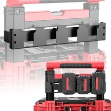 4 Slots Battery Holder Compatible with Milwaukee 18V Battery,Effortless Side ...