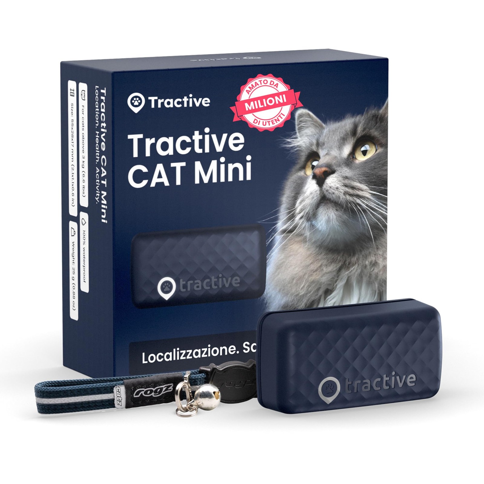 Tractive GPS gatto modello Mini N 1 sul mercato Localizzazione in tempo reale