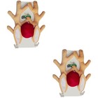 2 Pack Christmas Reindeer Antlers Car Decor and Nose Decorations