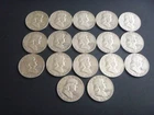 1961d Ben Franklin Half Dollars lot of 17 ct  90% Silver  Lot 50