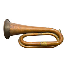 1900's Vintage Old Antique Brass  Copper Unique Bugle Musical Instrument