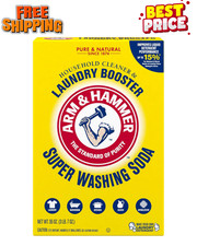 ARM & HAMMER Super Washing Soda Household Cleaner and Laundry Booster, 55 oz Box 0.18 per gallon