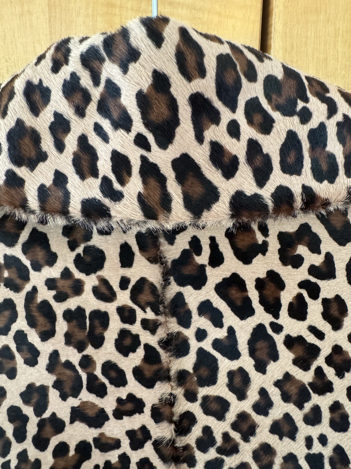 NWT Zadig & Voltaire Leopard Print Calf Hair Coat, Sz 36 FR image 6