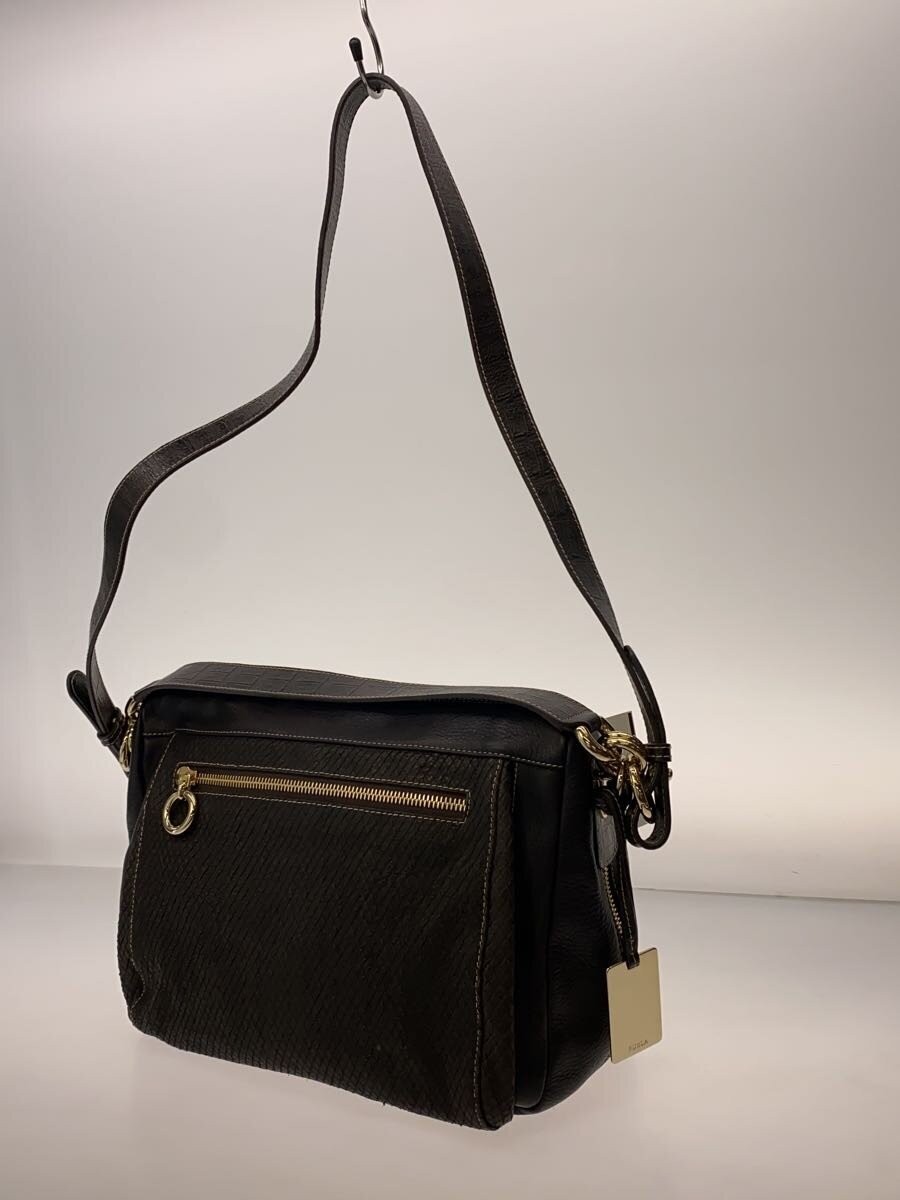 FURLA Shoulder Bag Leather BRW Python Embossed - image 2