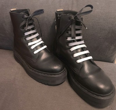 Dr. Martens Jadon Vegan Mono II, all black, Gr. 41, Sohlenhöhe 3,3 cm/4,3cm