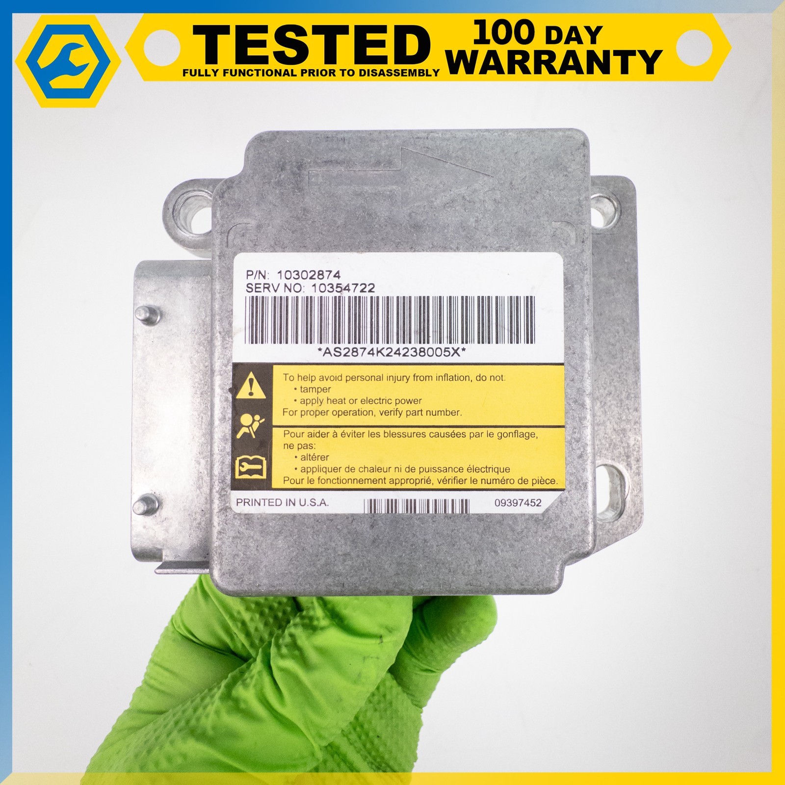 05-13 CHEVROLET CORVETTE C6 CRASH SENSING DIAGNOSTIC MODULE CONTROL UNIT OEM