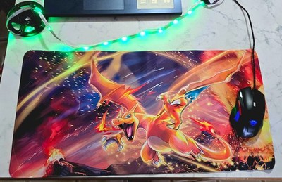   Pokemon Charizard XL Mauspad - NEU 60x30 cm vom Schreibtisch