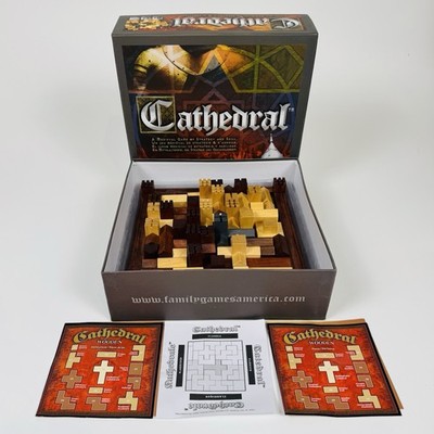 Cathedral Medieval Wooden Strategy Board Game Family Games America Complete
