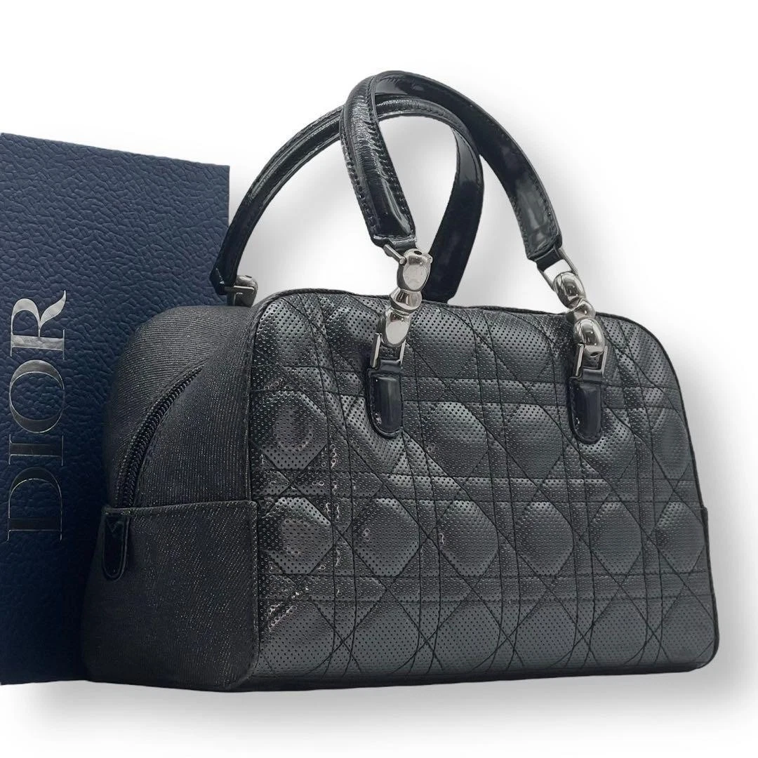 Mini sac fourre tout Boston Dior Lady Dior à main