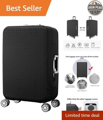 Water Resistant Trolley Case L Size Black Fits 28-30 Inch Luggage Cover