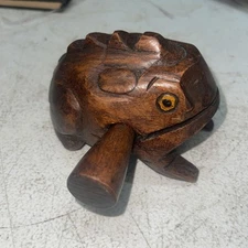 4" Frog Guiro Rasp - Small Instrument Musical Wooden Percussion Wood Block In...