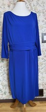 NWT Ann Taylor Dress Size 18 Tall Cobalt Blue Business Career Office 3/4 Sleeve