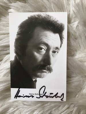 Unzertifizierte Autogrammkarte, Heinz Schubert, Ekel Alfred, Rarität