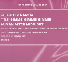 Rio & Mars - Gimme! Gimme! Gimme! (A Man After Midnight) (Promo 1) (12", Promo)