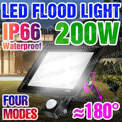 LED Fluter Floodlight IP66 Strahler Flutlicht 200W Außenlampe Leuchtmittel 6500K