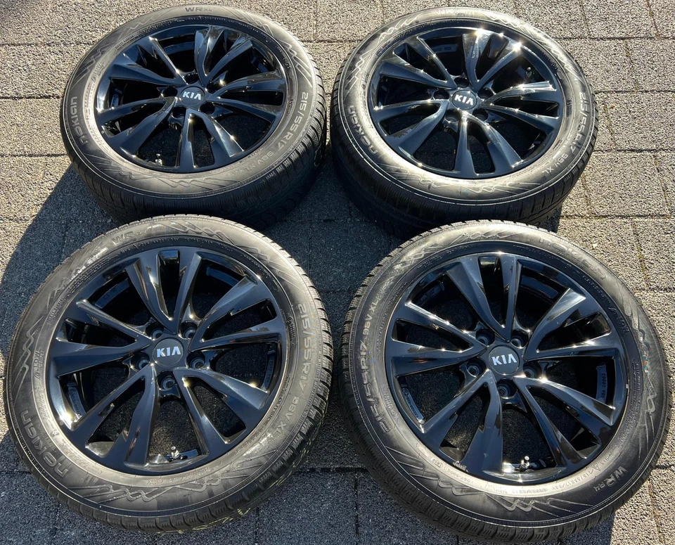 4 ORIGINAL 17" ALU WINTERRÄDER KIA E-SOUL SOUL SK3 E-NIRO DE 215/55R17 98V RDKS - Bild 2 von 4