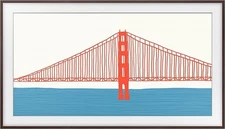 Samsung 50" The Frame TV Customizable Bezel 2021-2025 Modern Brown