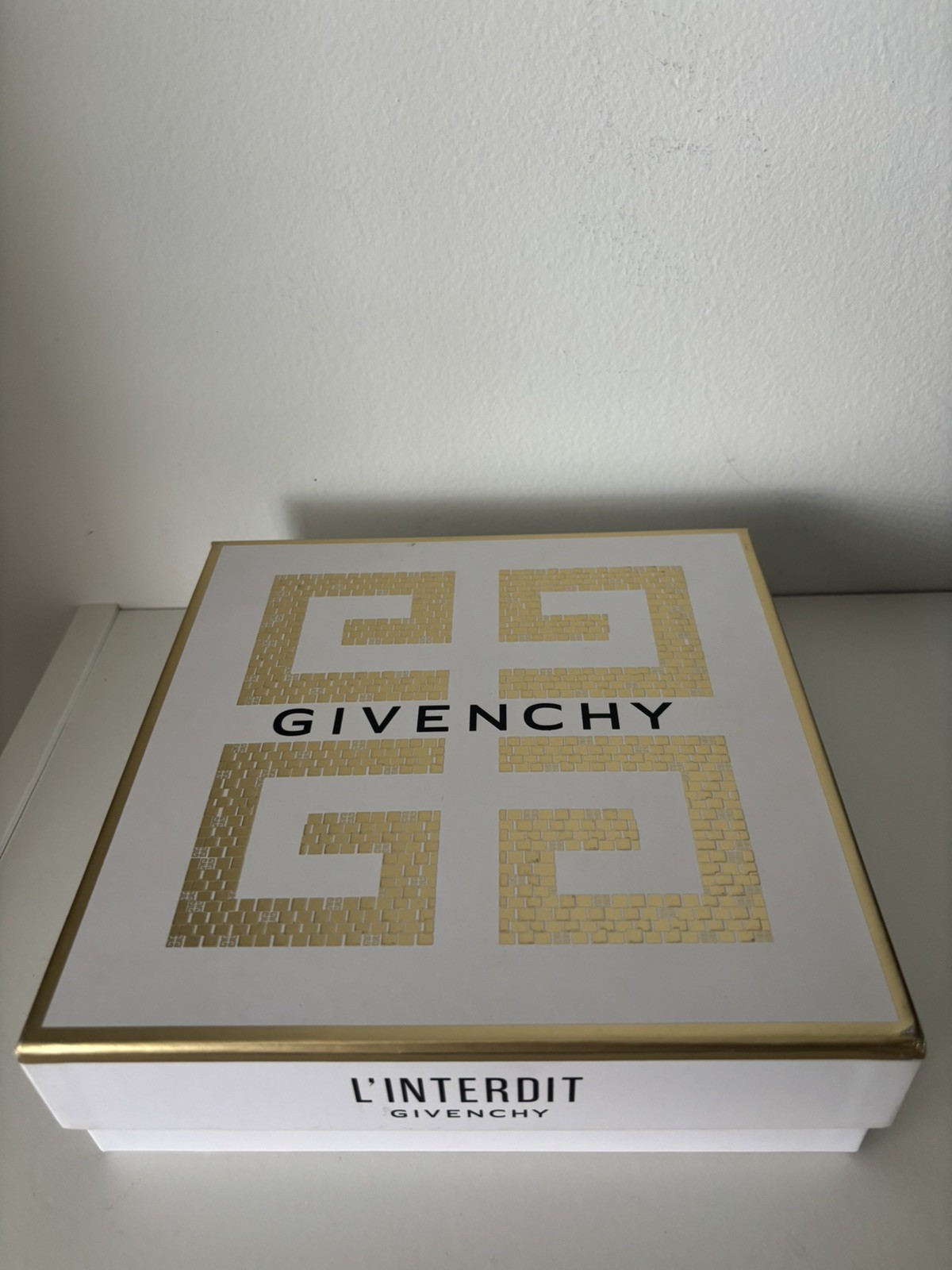 GIVENCHY L'INTERDIT EMPTY GIFT BOX 8.25 x 8.25 x 2.5 inches