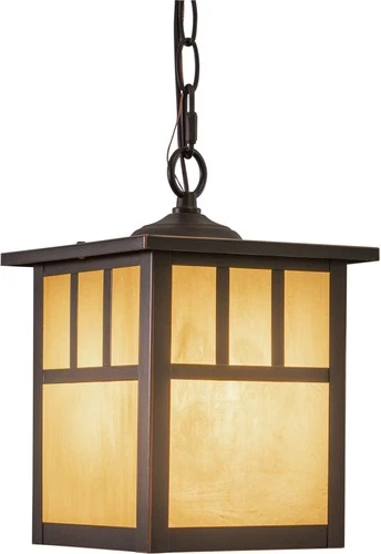 Vaxcel Lighting OD14676ST Mission 7"W Outdoor Mini Pendant - Bronze - Picture 1 of 6