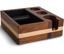 NEW Wooden Espresso Knock Box Coffee Machine Accessories Storage Box 51-54mm