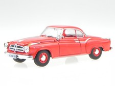 Borgward Isabella Coupe 1957-1958 red diecast modelcar in Vitrine Atlas 1:43
