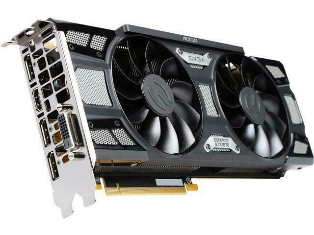 EVGA GeForce GTX 1070 SC 8GB GDDR5 Graphics Card (Tested and Working Well)