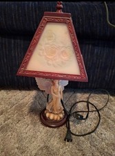 decorative angel lamp with rose shade