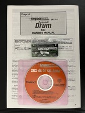 Roland SRX-01 Dynamic Drum Kits CD-ROM Owner s Manual Set
