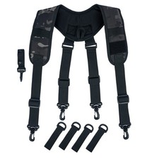 Tactical suspenders Duty Belt Law Enforcement Harness Padded Adjustable Polic...