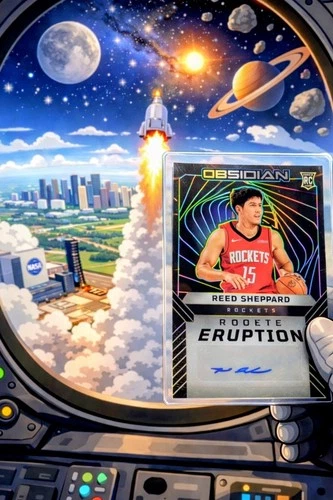 2024-25  Panini Obsidian Basketball Reed Sheppard Rookie Eruption Auto RC /149