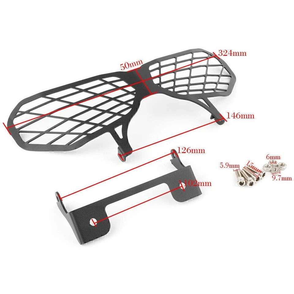 Cubierta protectora de rejilla de faros delanteros para Honda CRF1000L Africa Twin 16-18 Foto 2 de 4