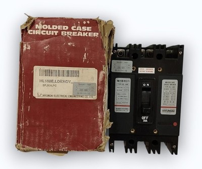 HYUNDAI ELECTRICAL HL-100E CIRCUIT BREAKER 30A VOLTAGE 440VAC 75KA FAST SHIP