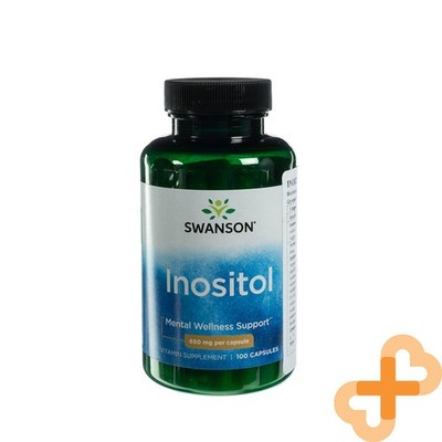 Swanson Inositol 650 MG 100 Kapseln für Nervös System Gesundheit Stoffwechsel