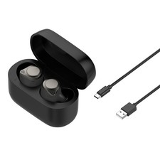 Black Charging Storage Box Charging Case Cable For Jabra Elite 75T Headset