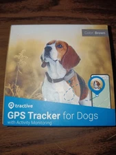 Tractive GPS Tracker For Dogs With Activity Monitoring, Brown, Waterproof 