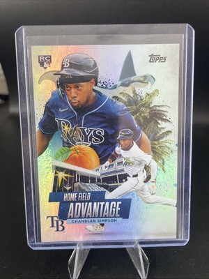 Topps 2025 Chrome Update Home Field Advantage #HA-50 Chandler Simpson RC Rays