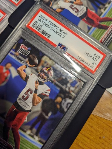 2024 Topps Now Jayden Daniels RC Blue Rookie ๐#/49 Commanders PSA 10๐ฅ - Picture 3 of 4