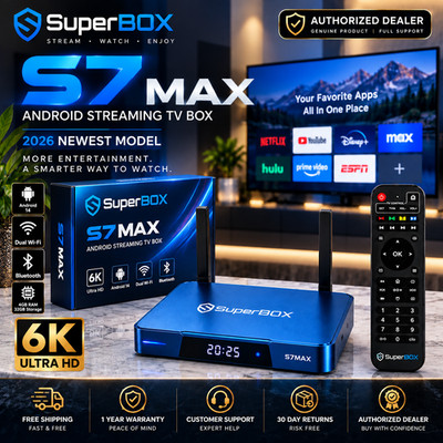 SuperBOX S7 Max - Authorized Dealer + Free Same - Day  Shipping