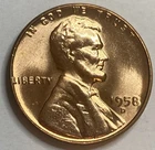 1958 D - Lincoln Wheat Cent - BU Exact Coin Imaged #LWC480